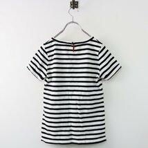 トゥービーバイアニエスベー To b. by Agnes b コットンボター半袖Tシャツ 38/ホワイトブラック トップス カットソー【2400013573993】_画像3