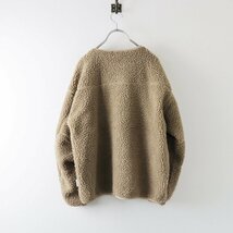 ワイルドシングス WILD THINGS ボア Vネック ジャケット S/トープ フリース ブルゾン アウター 上着【2400013597623】_画像3