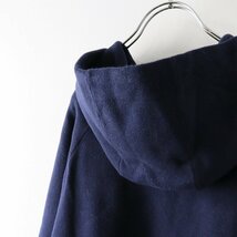 ドレステリア DRESSTERIOR コットン パーカー S/ネイビー トップス カシミヤ混 長袖 フーディ スウェット D刺繍【2400013584524】_画像5