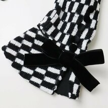 美品 ブランナチュール Blanc Nature ノーカラー ロングジャケットコート FREE/ブラック ホワイト 黒白 羽織 ハオリ【2400013602549】_画像6