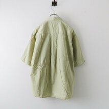 美品 2022SS エムエイチエル マーガレットハウエル MHL. MARGARET HOWELL COMPACT COTTON POPLIN シャツ 2/ベージュ 半袖【2400013599757】_画像3