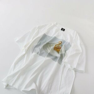 ポットアンドティー pot and tea コットン プリントTシャツ F/ホワイト トップス【2400013618144】