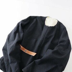 美品 メンズ 2021AW サンシー SUNSEA micro herringbone blouson マイクロヘリンボーンブルゾン 3/ブラック ジャケット【2400013633215】