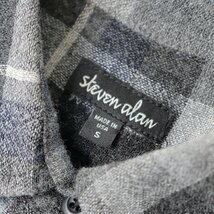 スティーブンアラン Steven Alan レーヨンウールチェックシャツワンピース S/グレー チュニック【2400013639613】_画像6