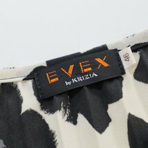 大きいサイズ エヴェックスバイクリツィア EVEX by KRIZIA フラワープリントノースリーブワンピース 46/ブラック系【240013642354】_画像8
