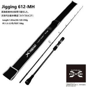 X-CORE ジギングロッド オフショア JIG120-350g スピニング　青物　シーバス　タイ　タチウオ