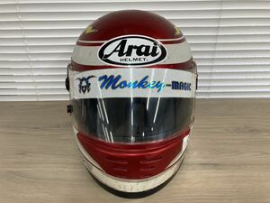 【中古】Arai /アライ/フルフェイス/ヘルメット/アライヘルメット /二輪用バイク/レッド系/ワインレッド