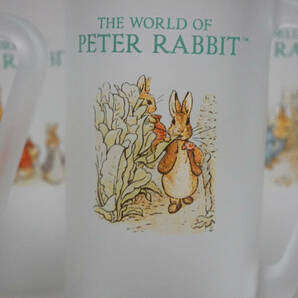 The World of Peter Rabbit ピーターラビット ロンググラス ビアジョッキ 5点セット 柄あり 保管品 日用品 レトロ アンティーク 雑貨の画像3