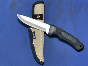 HEART STAINLESSknife『 ハートフルジャパン フィッシングナイフ 』PP(ポリエチレン)ケース入 全長約25cm刃身11.5cm大型フィッシングナイフ