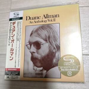 未開封 送料160 デュアン・オールマン SHM-CD アンソロジー Vol.Ⅱ紙ジャケット・帯付 duane allman 新品 グッズ