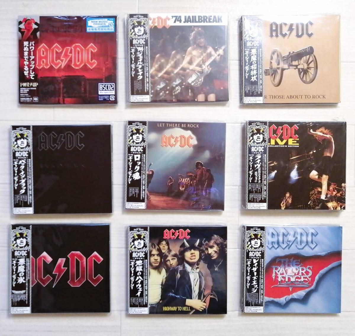 AC/DC 紙ジャケCD 初回限定 サンプル 見本 16枚セット-