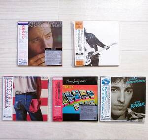 bruce springsteen ① CD 5セット ザ　リバー・青春の叫び・明日なき暴走 他 紙ジャケット・帯付 美品 グッズ