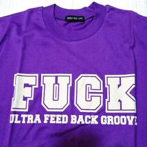 送料160 ミッシェルガンエレファント ③ Ｔシャツ 紫 FUCK ULTRA FEED BACK GROOVE 新品 グッズ_画像2