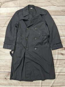 14．90s USARMY 米軍 アメリカ軍 オールウェザー ALLWEATER トレンチコート ロングコート メンズ36S 黒y303