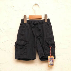 新品タグ付き キッズ サイズ2/3 95-100cm 2-3才【Tailor Vintage テイラーヴィンテージ】ネイビー コットン ハーフカーゴパンツ オシャレ