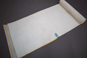 A15-13　即決 新古品 絹交織 長襦袢 反物 白 菊 紅葉 松 未仕立て品