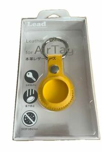 AirTagレザーケース　イエロー一個　送料込