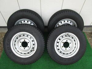 ☆９部山スタッドレスタイヤ☆TOYO DELVEX M934 195/75R15 109/107L＆トヨタ純正 15×5J/139.7/6H/+30mm 4本セット☆彡ダイナ/トヨエース