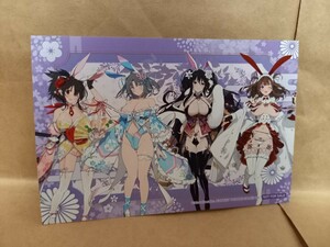 全員集合 イラストカード ポストカード 閃乱カグラ ポップアップショップ 和風バニー 飛鳥 雪泉 雪不帰 鴇 購入特典 シノビマスター