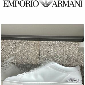 エンポリオアルマーニ　EMPORIO ARMANI スニーカー　白スニ　ブランド　