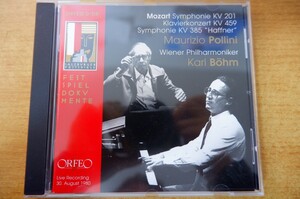 CDk-0771 Mozart, Maurizio Pollini, Wiener Philharmoniker, Karl Bohm / Symphonie KV 201 / Klavierkonzert KV 459