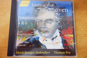 CDk-1083 Ludwig van Beethoven, Heidelberger Sinfoniker, Thomas Fey / Symphonies No.4 & 6