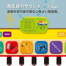 ピアノおもちゃ ピアノマット 知育玩具 子供 メロディマット ミュージックマット10鍵盤 8種類楽器音10種類デモ曲 多機能音楽マ_画像5