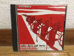 MILES DAVIS AND HORNS 中古CD prestige / victor sonny rollins al cohn zoot sims bennie green sonny truitt john lewis percy heath