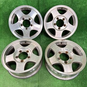 16×5.5j 5h 約＋22 139.7 suzuki スズキ ジムニー JA系 純正 希少 旧車 アルミ ホイール ホイル 16 インチ in 5穴 pcd 4本 菅16-053