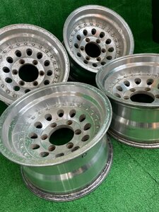 15×8.5j 6h 約 － 26 139.7 MAX マックス WHEEL LOAD ロード 1580 アルミ ホイール ホイル 15 インチ in 6穴 pcd 4本 まとめ 売り 菅K-7