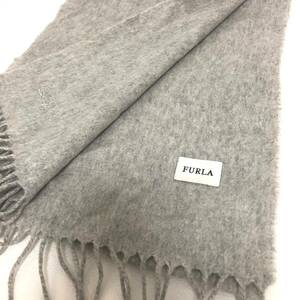 * stylish excellent article *FURLA/ Furla muffler stole gray lady's ON3934