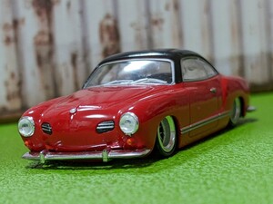 ★ 1/64トミカサイズミニカー　フォルクスワーゲン　カルマンギア改深リム、ローダウン