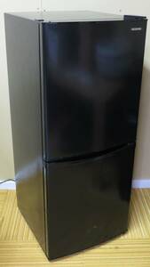 2ドア 冷凍冷蔵庫 142L IRSD-14A-B 2021年 ブラック 冷凍室クリアケース 52L大容量冷凍室 美品
