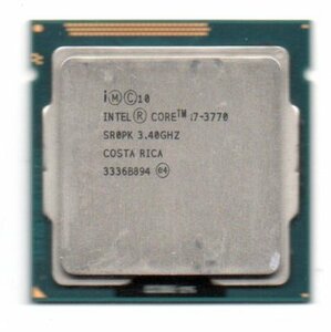 Intel ★ Core i7-3770　SR0PX ★ 3.40GHz (3.90GHz)／8MB／5GT/s　4コア ★ ソケットFCLGA1155 ！！