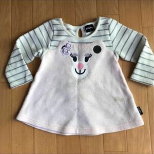 ANAP* девочка * Anap Bear -*95 размер * длинный рукав футболка * розовый * окантовка 