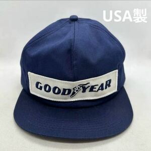 【C774ym】80s ~ヴィンテージ　goodyear 企業ロゴ　トラッカー　キャップ　US買付