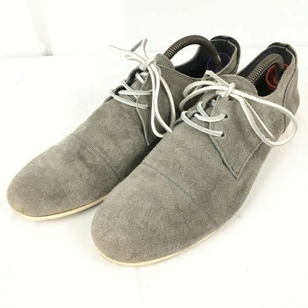 Made in Japan　ARGIS/アルジス　ヌバックレザーシューズ ローカットブーツ　サイズ44/27.5-28.5程度　グレー Shoes boots　管No.XA-206