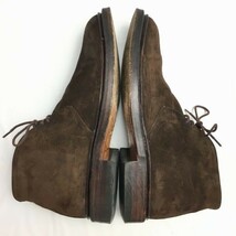 ALBALADEJO　アルバラデホ　スペイン製　スエードチャッカブーツ　サイズ6.5E　ダークブラウン　Vintage/boots 管No.WA35_画像6