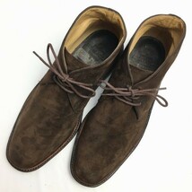 ALBALADEJO　アルバラデホ　スペイン製　スエードチャッカブーツ　サイズ6.5E　ダークブラウン　Vintage/boots 管No.WA35_画像1