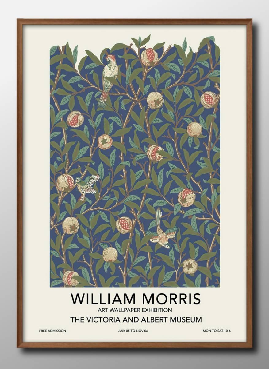 9134■Free shipping!!A3 poster William Morris Scandinavia/Korea/Painting/Illustration/Matt, residence, interior, others