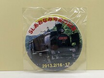 【オリジナルグッズ】名古屋臨海高速鉄道　あおなみ線　SLあおなみ号走行記念　缶バッチ　2013/2/16・17_画像1