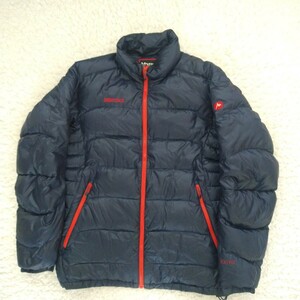 美品 マーモット TRANS DOWN JACKET 830フィル XXL Marmot トランスダウンジャケット メンズ 大きいサイズ MJD-F2018 ネイビー