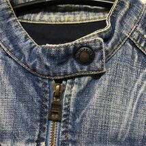 GAS GASJEANS デニムジャケット ジャケット ブルー ジージャン フルジップ デニム Sサイズ 青 ルーマニア製 春物 秋物 冬物 デニム_画像4