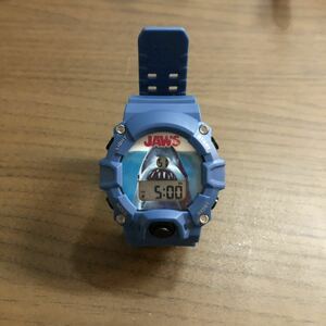 JAWS universal Studio Japan wristwatch movie Uni ba Uni ba limited goods G shock ... battery digital clock men's 