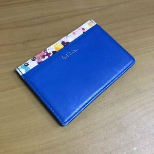 Paul smith Paul Smith card-case business card leather fixed period leather card ticket holder card-case blue small articles miscellaneous goods men's leather 