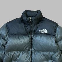 THE NORTH FACE ノースフェィス ヌプシ ダウンジャケット US企画 (M) ダウン 700 フィルパワー ザノースフェイス グレー ヌプシジャケット_画像4