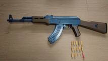 メーカー不明 AK47 カート式エアコッキング カートリッジ12発付属_画像4