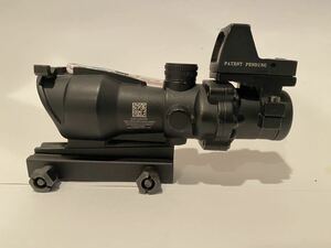 Trijicon ACOG TA31タイプ ライフルスコープ レッド集光ファイバー ドットサイト付