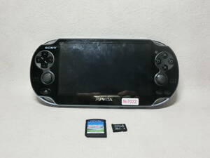 【№7022-ｇ5011】中古：PS Vita SONY PCH-1000 本体 メモリースティック32GB ・ソフト付き　作動未確ジャンク扱い