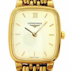 【1円スタート】LONGINES ロンジン L5.137.2 グランドクラシック スクエア GP アイボリー文字盤 クオーツ レディース腕時計 212259